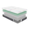 12" Eastern King Mattress Green Tea Gel-Infused Memory Foam Hybrid Mattress, Plush Foam Pocket Coils, Mattress in a Box, Comfortable Sleep Mattress